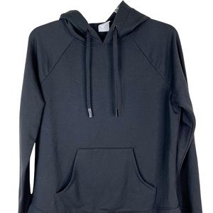 Athletic Works Classic Pullover Drawstring Hoodie in Black Size S